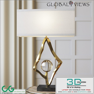 Global Views Abstract Lamp with 6 